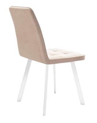 Стул DikLine 207 B03 BEIGE, ножки белые арт. 00-00060168