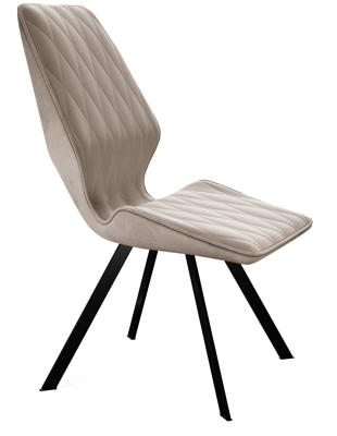 Стул DikLine 243 B03 BEIGE поворотный/ ножки черные арт. 00-00062071