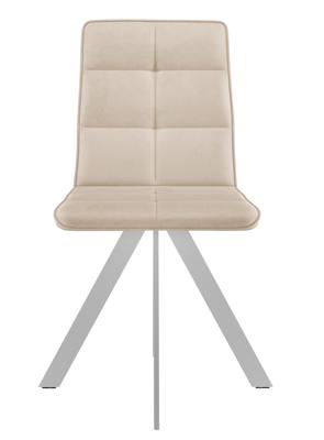 Стул DikLine 230 поворотный B03 BEIGE, ножки белые арт. 00-00066552