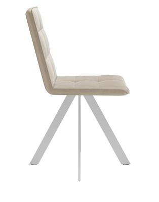 Стул DikLine 230 поворотный B03 BEIGE, ножки белые арт. 00-00066552
