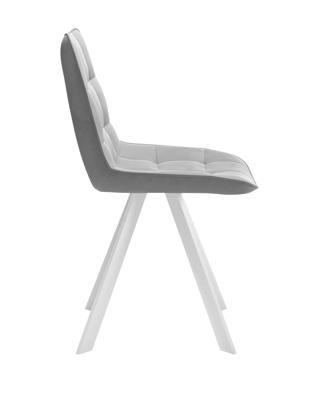 Стул DikLine 229 поворотный, B22 GREY, ножки белые арт. 00-00066248