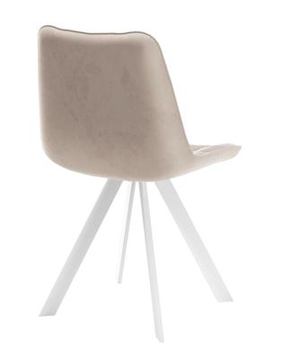 Стул DikLine 229 поворотный, B03 BEIGE, ножки белые арт. 00-00066242