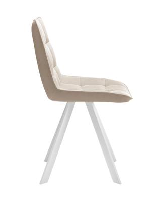 Стул DikLine 229 поворотный, B03 BEIGE, ножки белые арт. 00-00066242