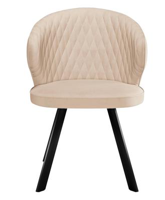 Стул DikLine 249 поворотный, B03 BEIGE, ножки черные арт. 00-00066974