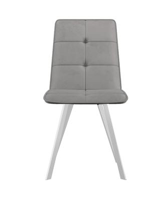 Стул DikLine 280 B22 GREY, ножки белые арт. 00-00068992