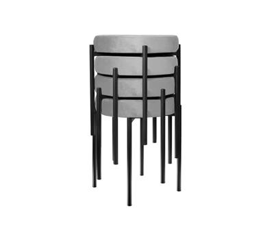 Табурет M DikLine, B22 GREY, ножки черные арт. 00-00079837