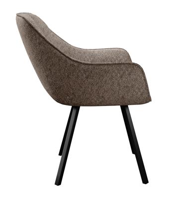 Стул DikLine 252 М поворотный, NS05 CAPPUCCINO, ножки черные арт. 00-00073386