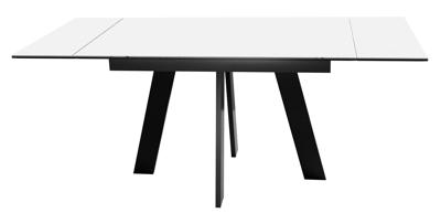 Стол DikLine DKM120 Керамика Mono white (белый матовый)/подстолье черное арт. 00-00085995