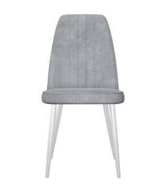 Стул DikLine 326 B22 GREY, ножки белые арт. 00-00074244