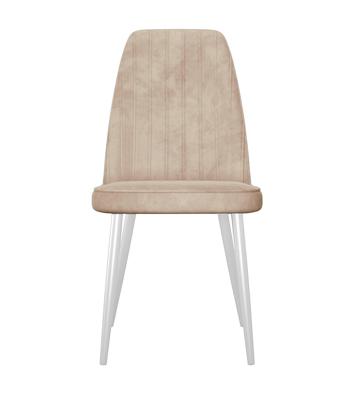 Стул DikLine 326 B03 BEIGE, ножки белые арт. 00-00074243