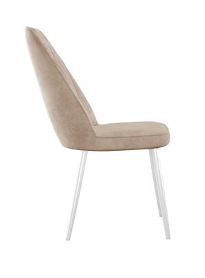 Стул DikLine 326 B03 BEIGE, ножки белые арт. 00-00074243