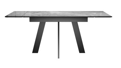 Стол DikLine DKM120 Керамика Italian Grey (глянец серый)/подстолье черное арт. 00-00085993