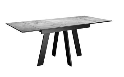 Стол DikLine DKM120 Керамика Italian Grey (глянец серый)/подстолье черное арт. 00-00085993