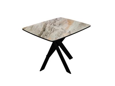 Стол DikLine DKB110, Керамика Venetian Brown Light глянец, опоры черные арт. 00-00081184