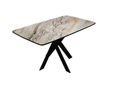 Стол DikLine DKB110, Керамика Venetian Brown Light глянец, опоры черные арт. 00-00081184