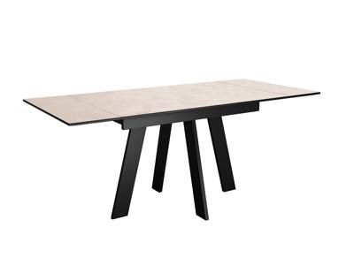 Стол DikLine DKM110 Керамика Krater Perla (бежевый матовый)/подстолье черное арт. 00-00085986