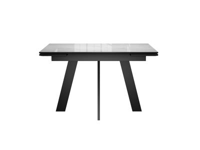 Стол DikLine DKM120 Керамика Carrara Gloss (мрамор глянец белый)/подстолье черное арт. 00-00085996