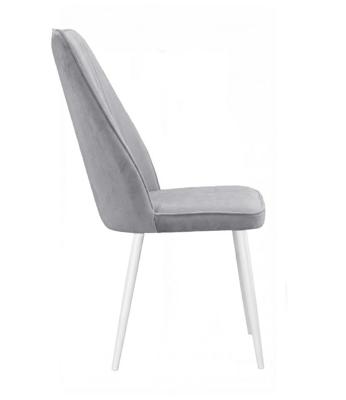 Стул DikLine 327 поворотный B22 GREY, ножки белые арт. 00-00084784
