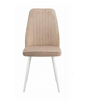 Стул DikLine 327 поворотный B03 BEIGE, ножки белые арт. 00-00084782