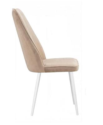 Стул DikLine 327 поворотный B03 BEIGE, ножки белые арт. 00-00084782