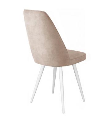 Стул DikLine 327 поворотный B03 BEIGE, ножки белые арт. 00-00084782