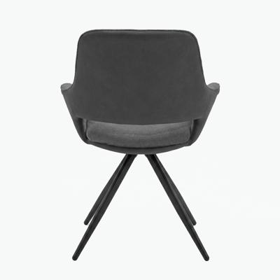 Стул DikLine 506 поворотный, BL13/кожзам BUFF16 серый, ножки черные арт. 00-00085588