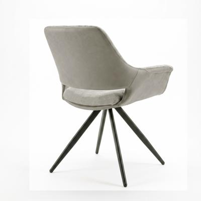Стул DikLine 506 поворотный, BL02/кожзам BUFF02 бежевый, ножки черные арт. 00-00085585