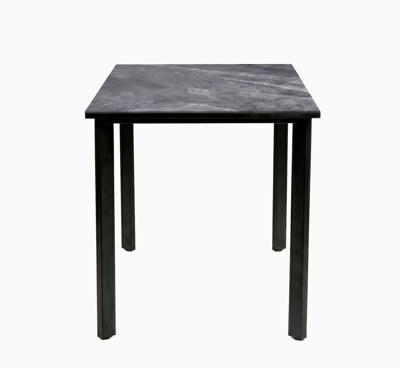 Стол DikLine DKT90 Керамика серый глянец (italian middle grey)/подстолье черное/опоры черные арт. 00-00084566