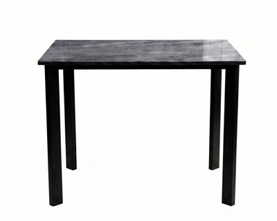 Стол DikLine DKT90 Керамика серый глянец (italian middle grey)/подстолье черное/опоры черные арт. 00-00084566