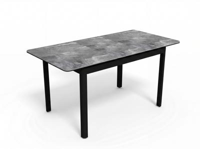 Стол DikLine DKQ120 Керамика серый глянец (italian middle grey)/подстолье черное/опоры черные арт. 00-00086037