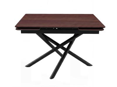Стол DikLine BX110 Итальянский орех Вармия/опоры черные (2уп.) арт. 00-00087089