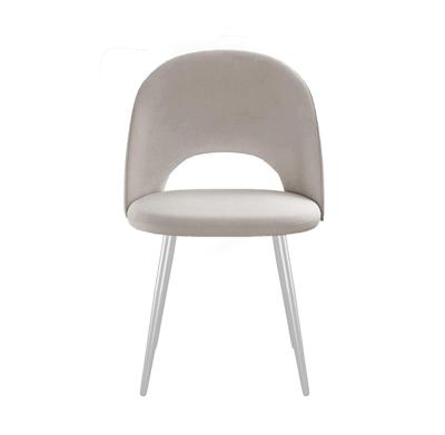 Стул DikLine 383 поворотный B03 BEIGE, ножки белые арт. 00-00087469