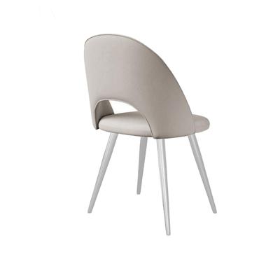 Стул DikLine 383 поворотный B03 BEIGE, ножки белые арт. 00-00087469