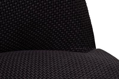 Мебель Garda Decor Кресло Риволи(GD/Rivoli) поворотное рогожка черная Botega-CHERN 73*80*74см арт. GD/RIVOLI-K-Botega-CHERN