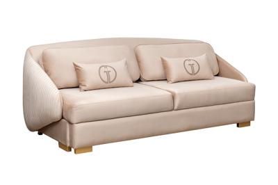 Диван Garda Decor Диван Палаццо(Palazzo) 240М трехм. раскладной беж Bel06+Ром07 240*105*95см арт. PALAZZO-240M-Bel06+Ром07