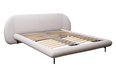 Кровать Garda Decor Кровать Сицилия(Sicilia) без мех.,букле бежевая Gucci100 240*220*87см арт. Sicilia-160-Gucci100