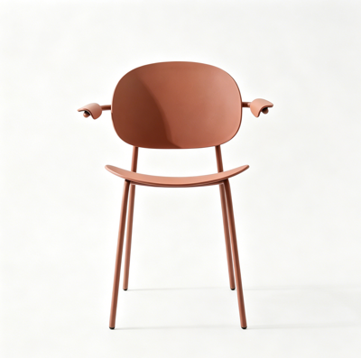 Комплект Stool Group Стул Edie c подлокотниками пластик коричневый 4 шт. арт. УТ000043515