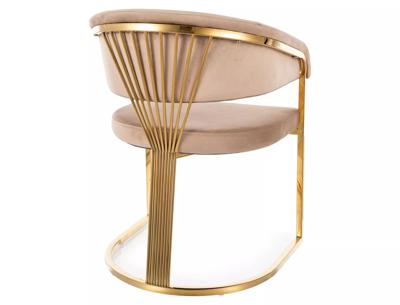 Стул Signal Стул SIGNAL CROWN Velvet Bluvel 28 бежевый/золотой арт. CROWNVZLBE