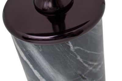 Стол журнальный Garda Decor 69-22465 Стол журнальный мрамор/метал. цвет черный d35*h65см арт. 69-22465