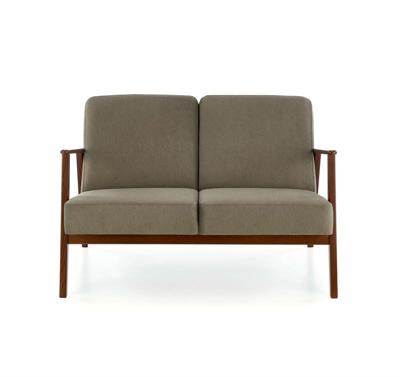 Кресло Halmar Диван HALMAR MILANO 2S tap. Castel 39 оливковый/орех арт. V-PL-MILANO_2S-SOFA-OLIWKOWY