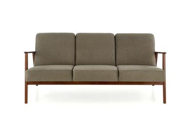 Кресло Halmar Диван HALMAR MILANO 3S tap. Castel 39 оливковый/орех арт. V-PL-MILANO_3S-SOFA-OLIWKOWY