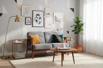 Кресло Halmar Диван HALMAR MILANO 2S tap. Castel 93 серый/орех арт. V-PL-MILANO_2S-SOFA-POPIEL