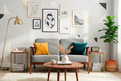 Кресло Halmar Диван HALMAR MILANO 2S tap. Castel 93 серый/орех арт. V-PL-MILANO_2S-SOFA-POPIEL