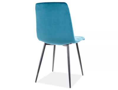 Стул Signal Стул SIGNAL MILA Velvet Bluvel 85 бирюзовый/черный арт. MILAVCTU