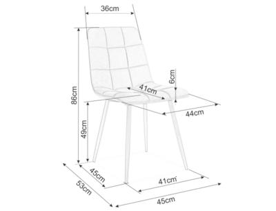 Стул Signal Стул SIGNAL MILA Velvet Bluvel 85 бирюзовый/черный арт. MILAVCTU