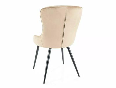 Стул Signal Стул SIGNAL LOTUS Velvet Bluvel 28 бежевый/черный арт. LOTUSVCBE
