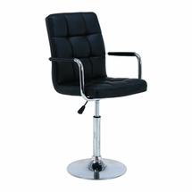 Барные стулья AksHome Кресло поворотное Rosio, черный, экокожа арт. ZN-126593