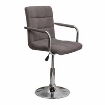 Барные стулья AksHome Кресло поворотное Rosio, серый, ткань арт. ZN-126594