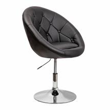 Барные стулья AksHome Кресло поворотное Paris, черный, экокожа арт. ZN-126570