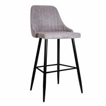 Барные стулья AksHome Стул барный Megan 2, светло-серый, ткань арт. ZN-126811